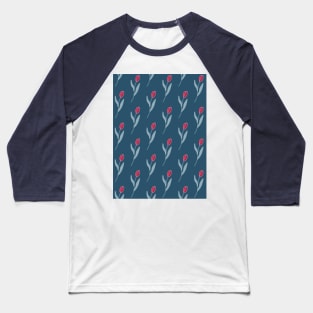 Flower pattern Baseball T-Shirt